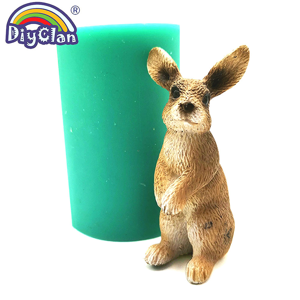 Bunny Cake Mold - 케이크 장식을위한 3D 시뮬레이션 토끼 실리콘