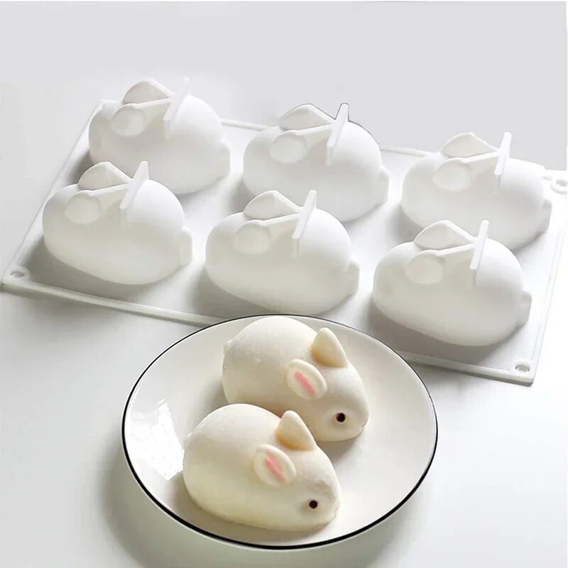 Bunny Cake Mold - 실리콘 토끼 몰드 퐁당 토끼 몰드