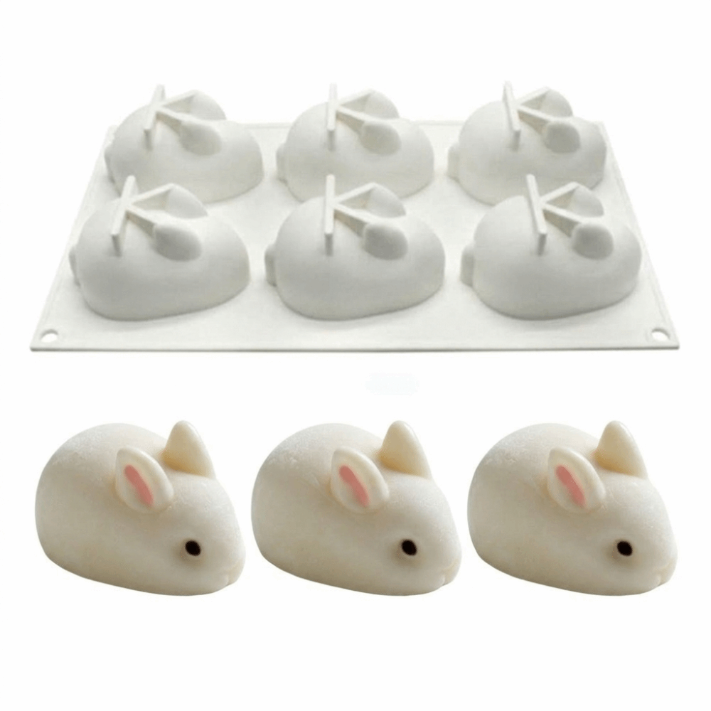 Bunny Cake Mold - 실리콘 3D 토끼 케이크 몰드, 논스틱