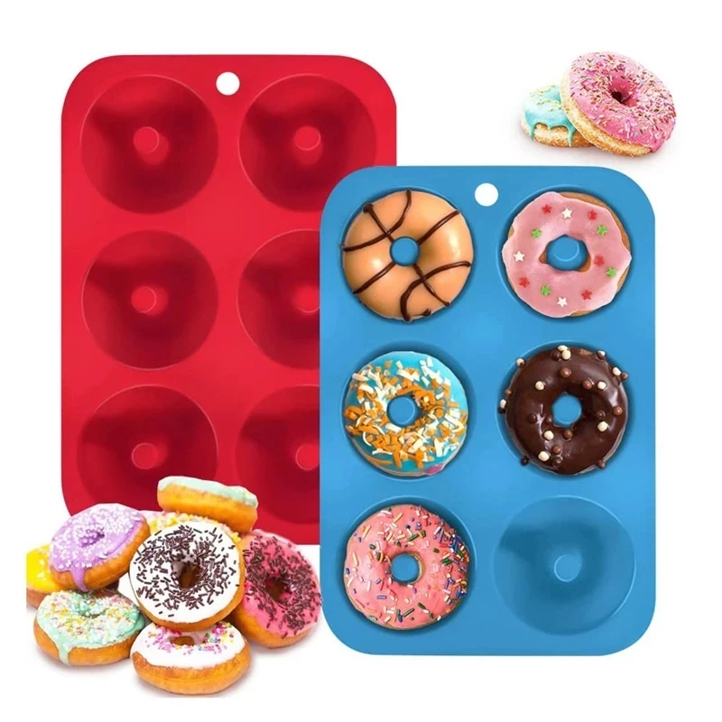Donut Mold Silicone - 6 구멍 실리콘 도넛 금형 베이킹