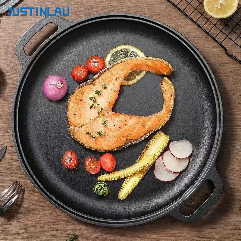 Egg Waffle Pan - 저스틴라우 더블이어 프라이팬 주철 계란 스테이크