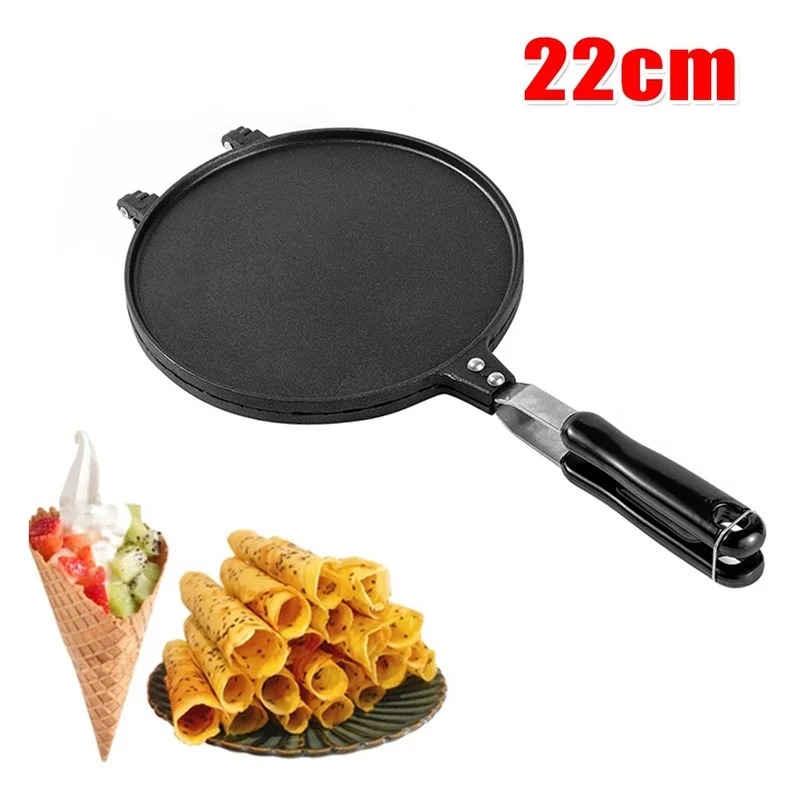 Egg Waffle Pan - 들러붙지 않는 에그 롤 와플 메이커,