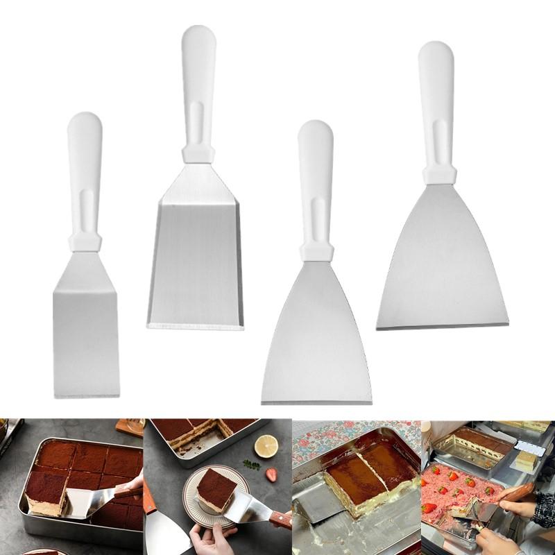 Okonomiyaki Spatula - 플라스틱 손잡이가 있는 스테인레스 스틸 케이크