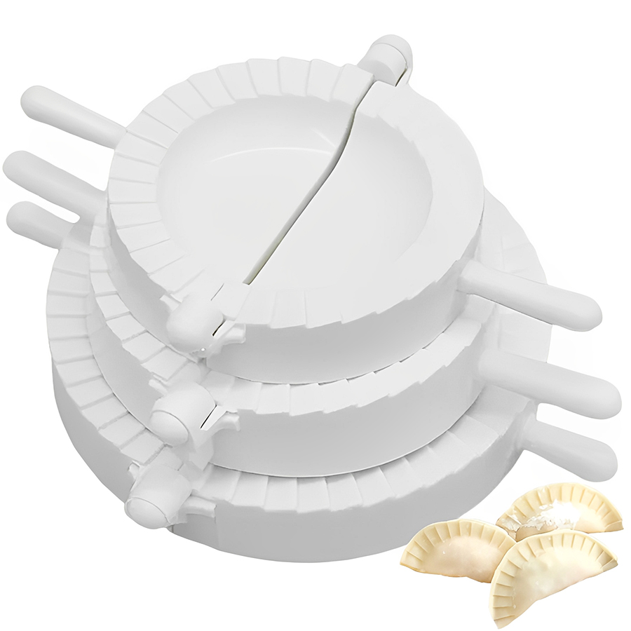 Dumpling Press Set - 3 개/대 7-10cm 플라스틱 만두 제조기