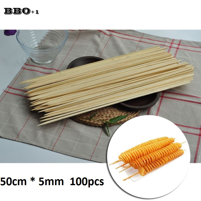 50cm x 5mm 길이 일회용 바베큐 그릴 대나무 꼬 - Corn Dog Stick 리뷰 및 가격