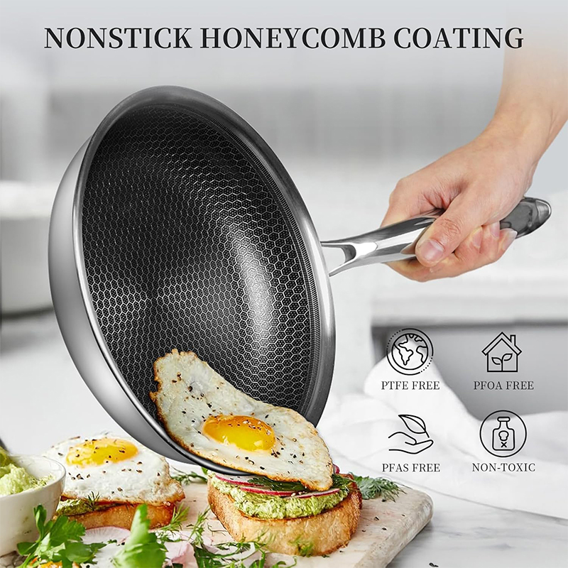 스테인리스 스틸 뚜껑 있는 벌집 모양 논스틱 프라이팬  - Egg Waffle Pan 리뷰 및 가격