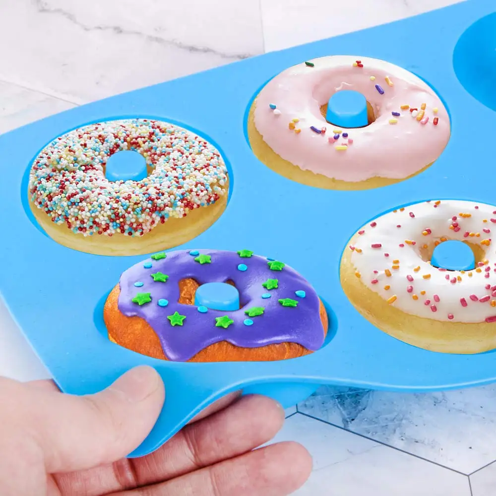 6 구멍 실리콘 도넛 금형 베이킹 팬 비 스틱 베이킹  - Donut Mold Silicone 리뷰 및 가격