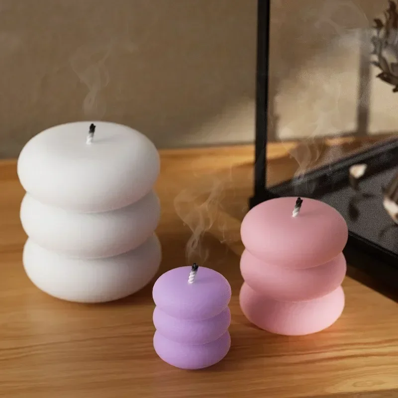 새로운 제품 폭발적인 인기 3D 창의적인 쌓아 올린 원 - Donut Mold Silicone 리뷰 및 가격