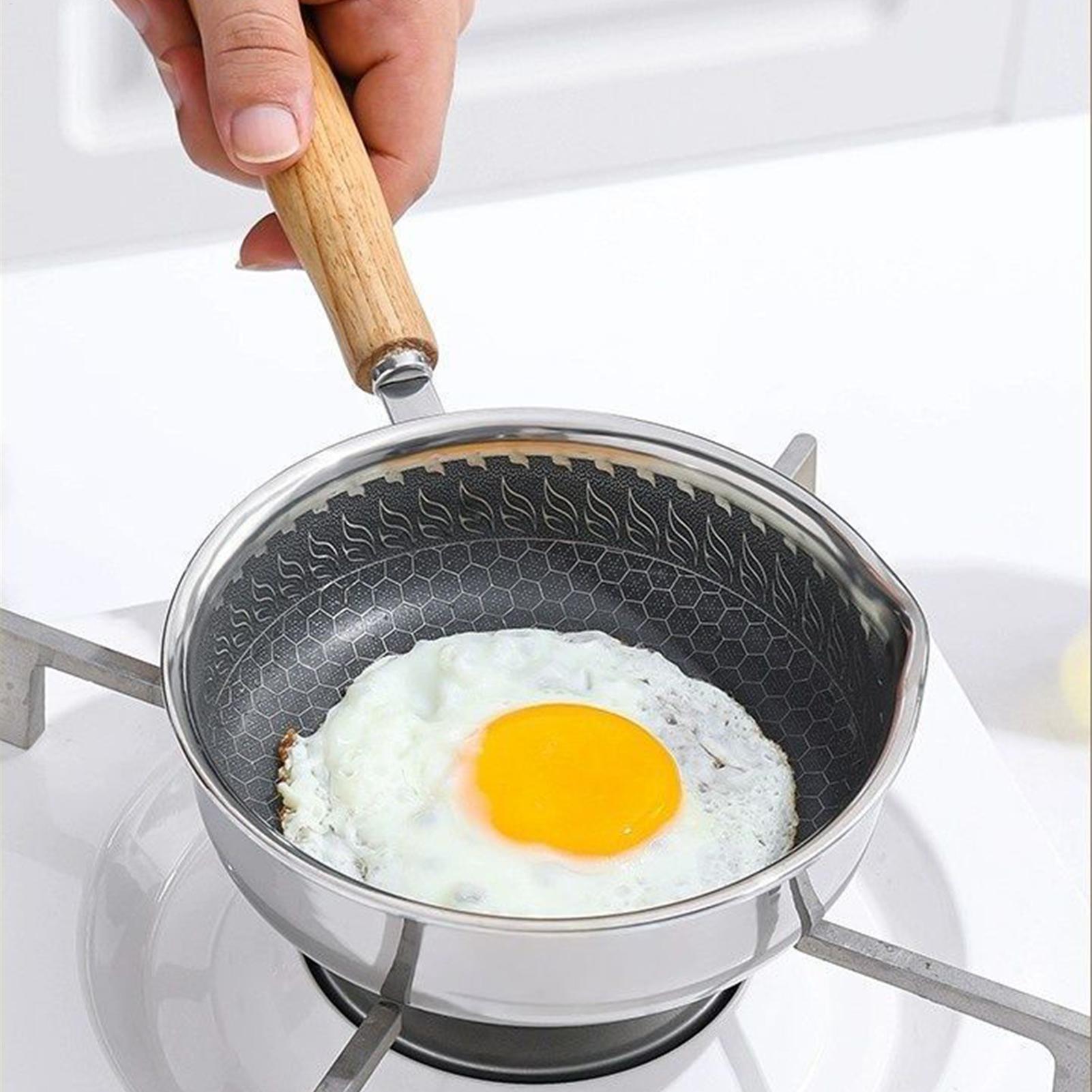 논스틱 미니 프라이팬 나무 손잡이 프라이팬 소스팬 계란 - Egg Waffle Pan 리뷰 및 가격
