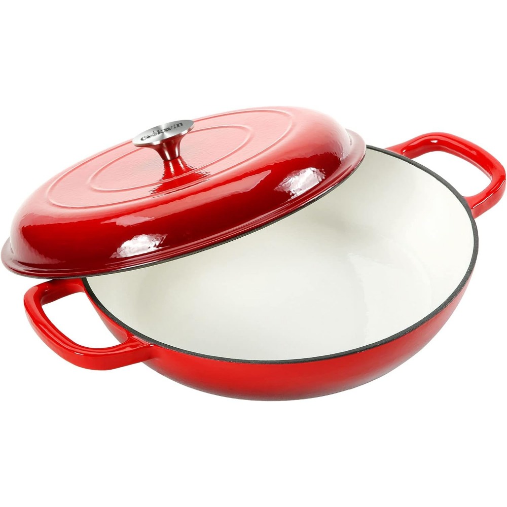 4.5L 네덜란드 오븐 수프 냄비 주철 캐서롤 브레이저 - Cast Iron Corn 리뷰 및 가격