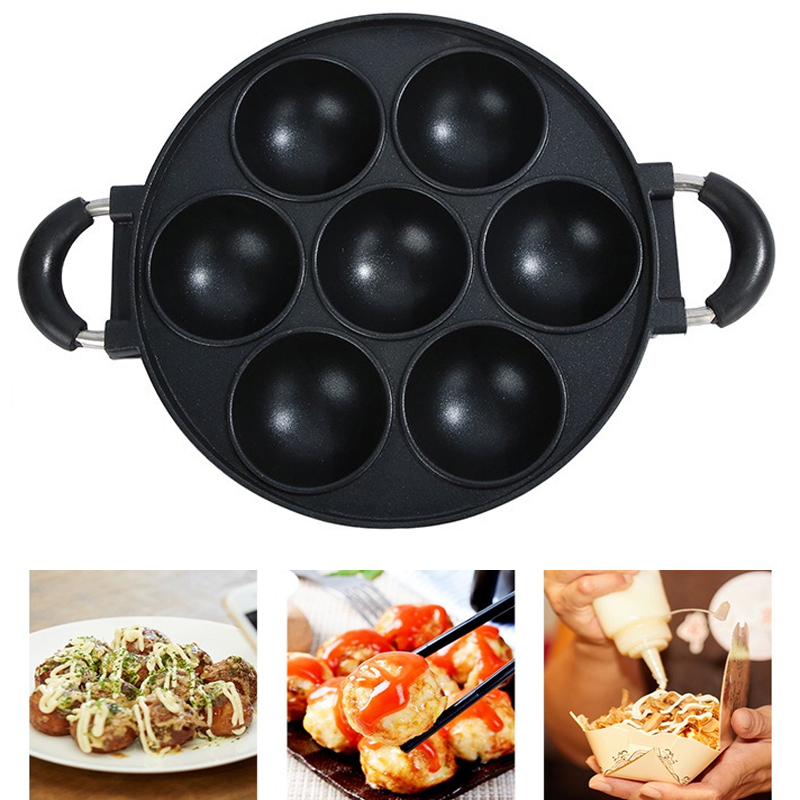 7 홀 케이크 요리 팬 주철 오믈렛 팬 비 스틱 요리  - Egg Waffle Pan 리뷰 및 가격