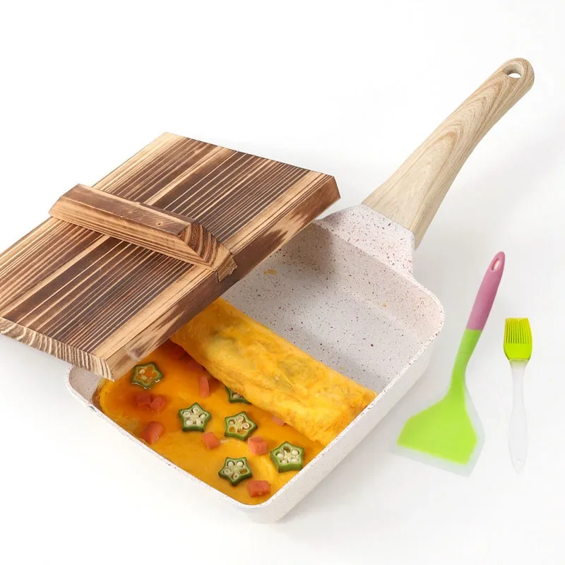 들러붙지 않는 일본 오믈렛 타마고야키 프라이팬, 나무  - Egg Waffle Pan 리뷰 및 가격