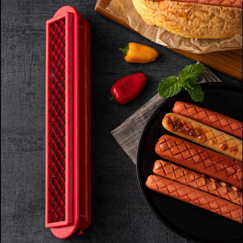 새로운 스테인레스 스틸 다기능 핫도그 슬라이서, 소시지 - Hot Dog Press 리뷰 및 가격