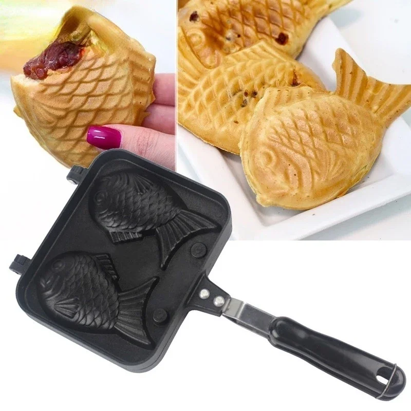 주방 일본 Taiyaki 더블 물고기 모양의 뜨거운 디 - Egg Waffle Pan 리뷰 및 가격