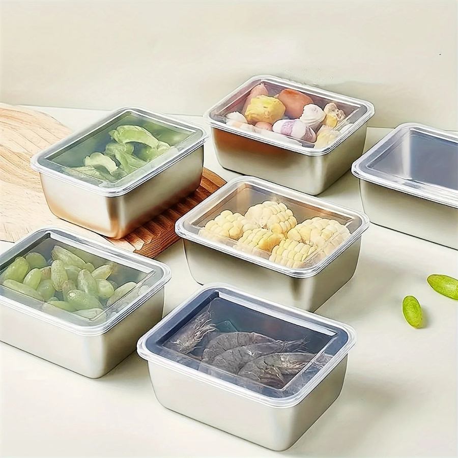 1/3/5pcs 스테인레스 스틸 식품 보관 상자 뚜껑이 - Dim Sum Basket 리뷰 및 가격