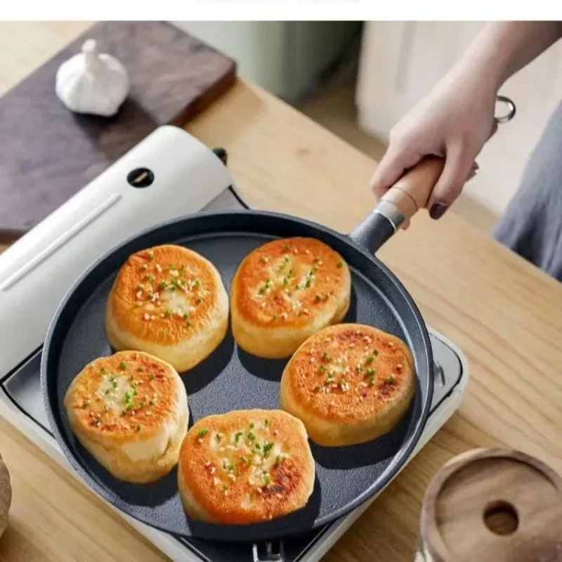 20cm 주철 프라이팬 나무 손잡이 – 계란, 크레페, - Egg Waffle Pan 리뷰 및 가격