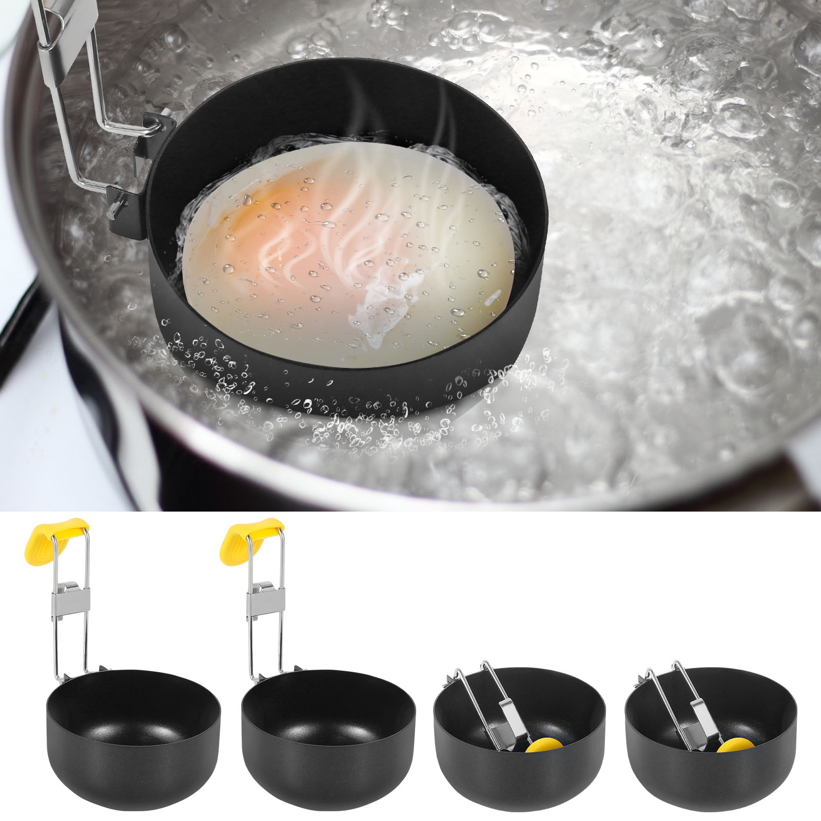 4 팩 스테인레스 스틸 계란 밀렵꾼, 접이식 계란 밀렵 - Mini Pancake Griddle 리뷰 및 가격